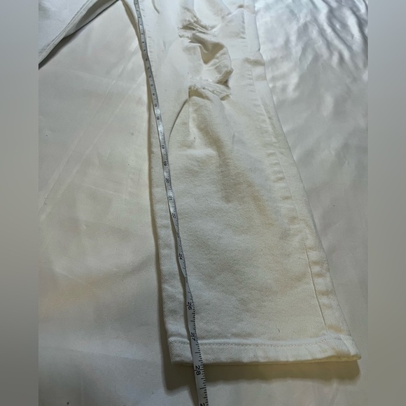 Girlish White High Rise Mom Fit Distressed Jeans - Picture 12 of 13